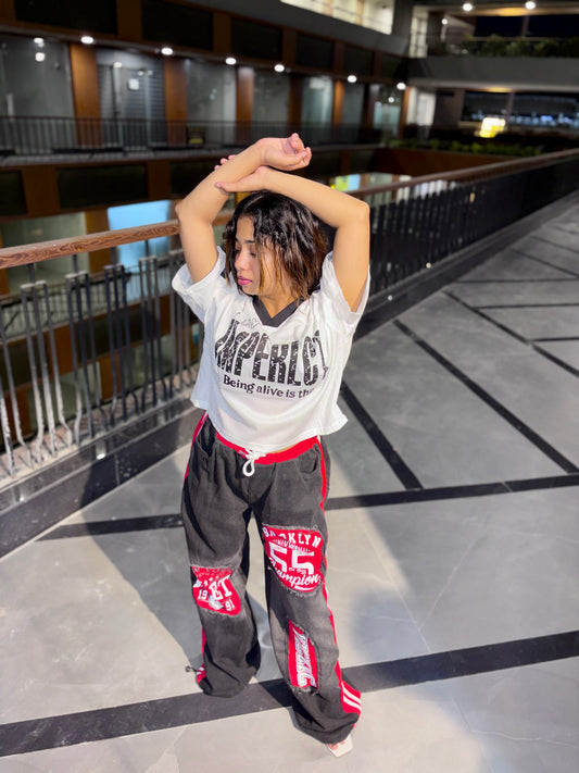 Luxe Hyper Mesh Jersey Tee