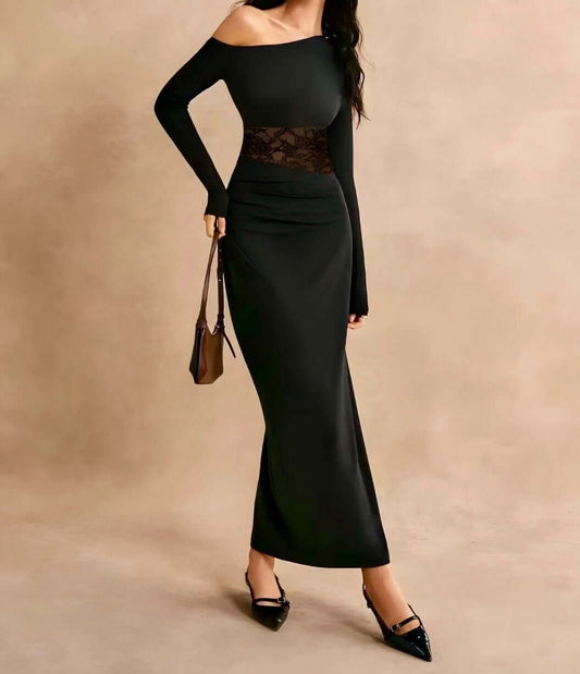 Sheer Noir Bodycon Dress