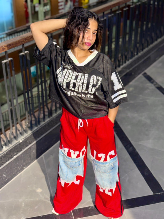 Luxe Hyper Mesh Jersey Tee