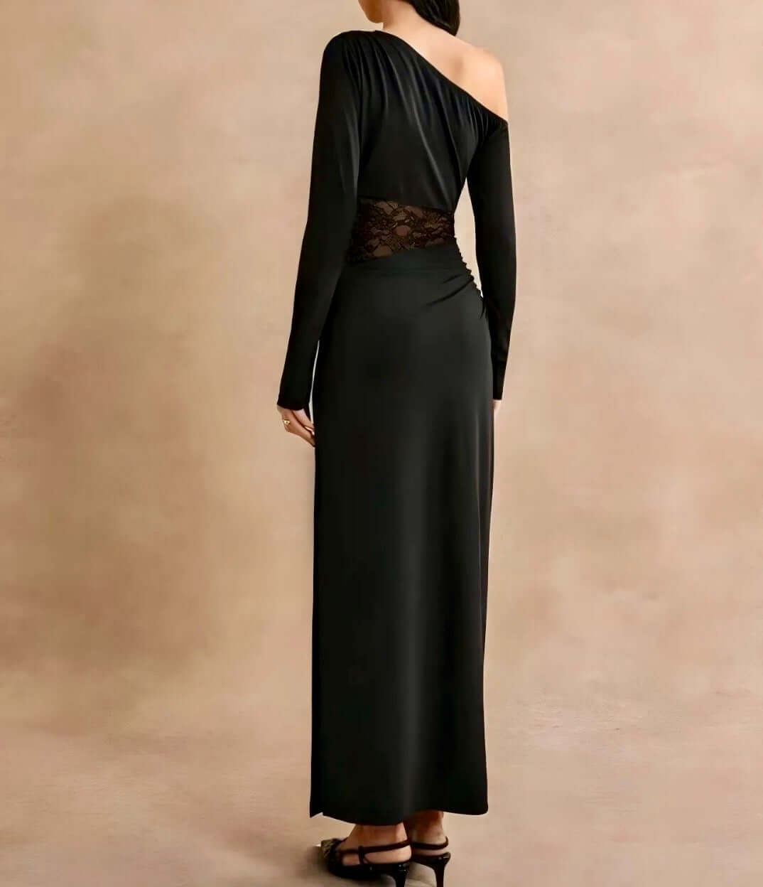 Sheer Noir Bodycon Dress