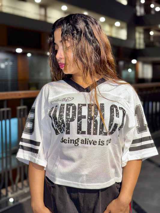 Luxe Hyper Mesh Jersey Tee