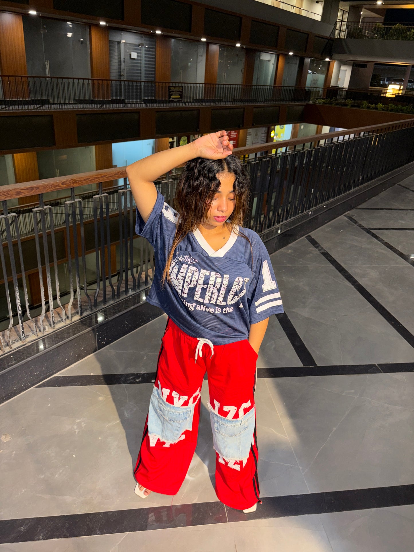 Luxe Hyper Mesh Jersey Tee