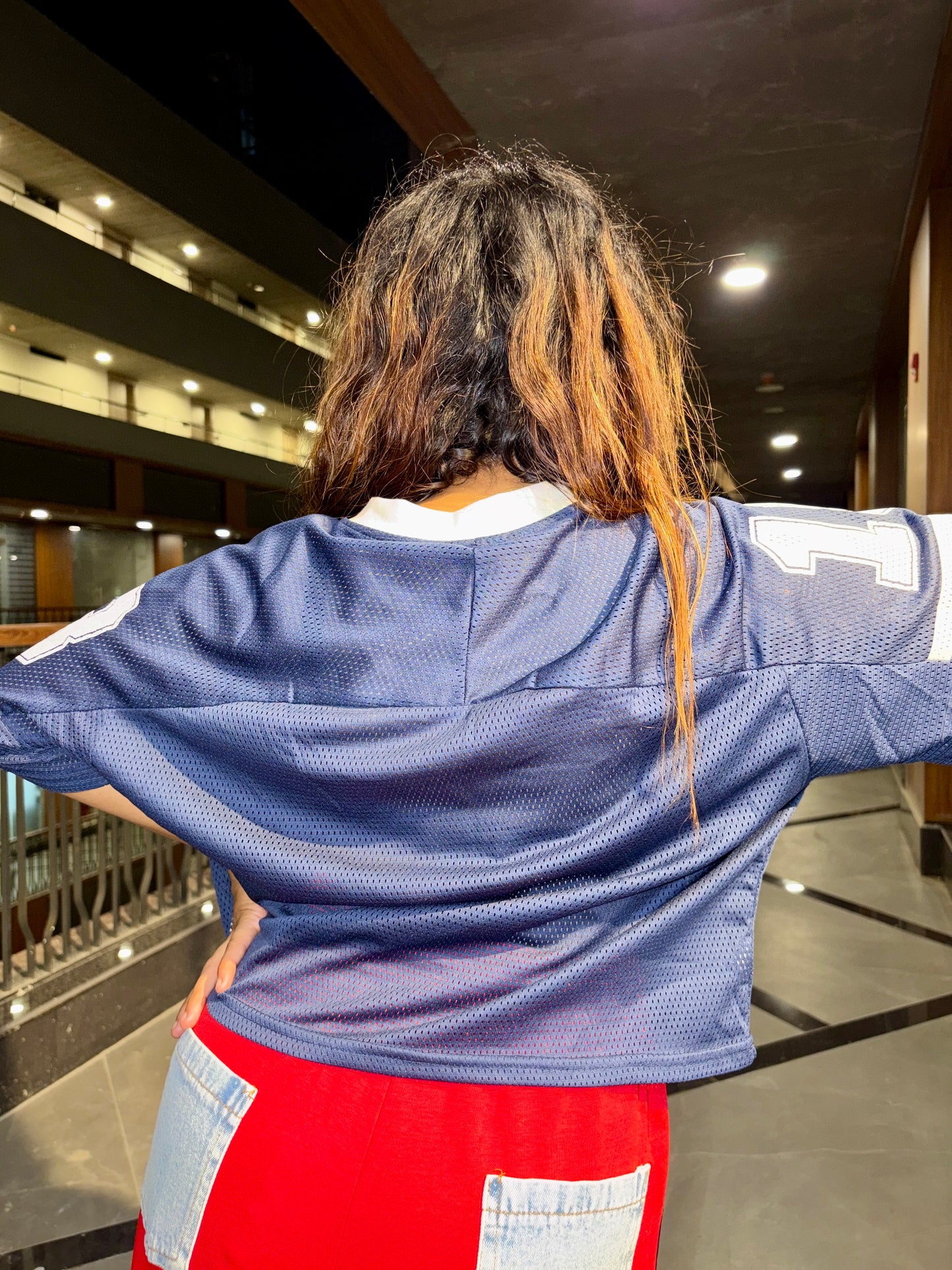Luxe Hyper Mesh Jersey Tee