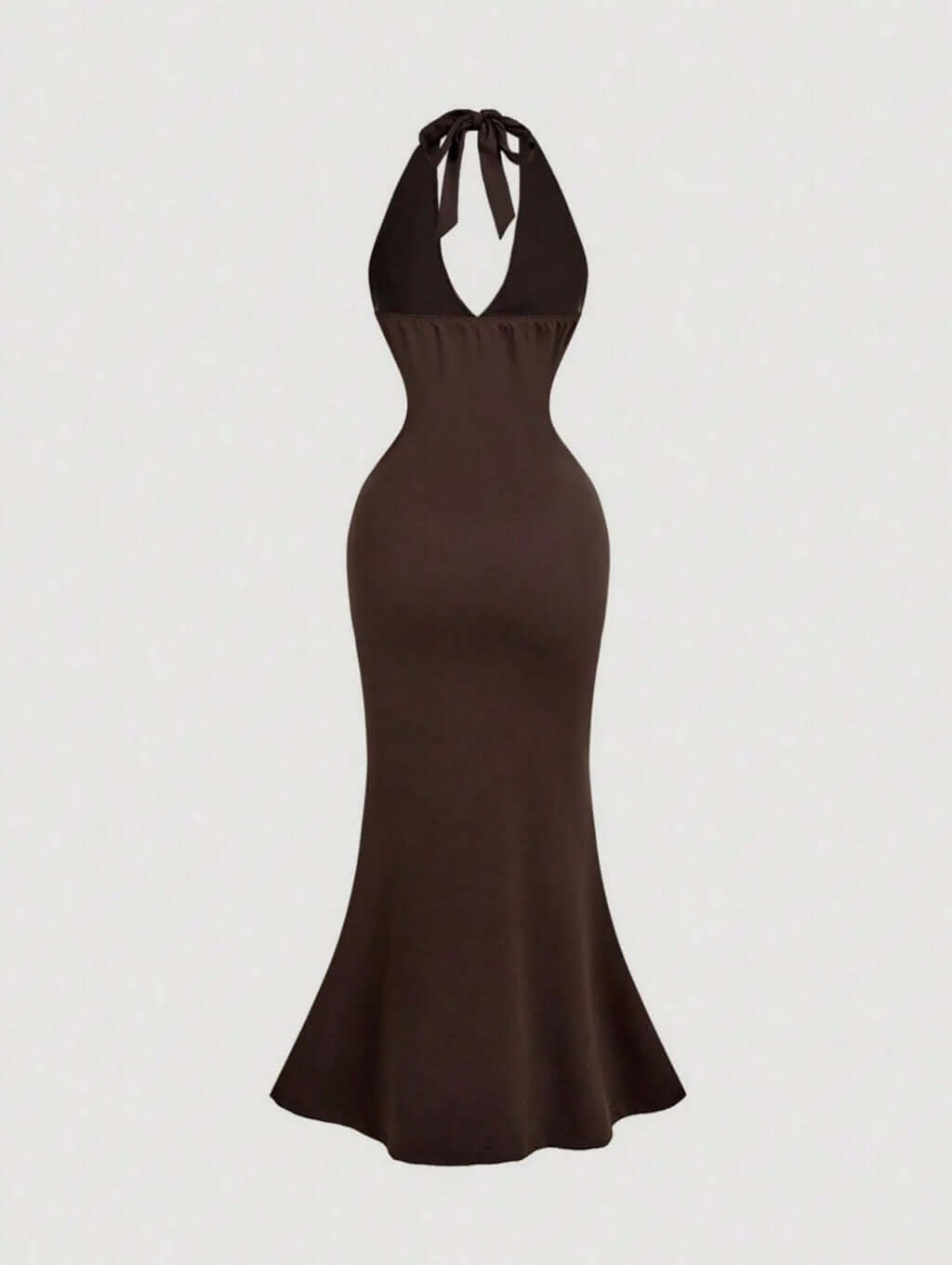 Chocolate Embroidered Luxe Dress