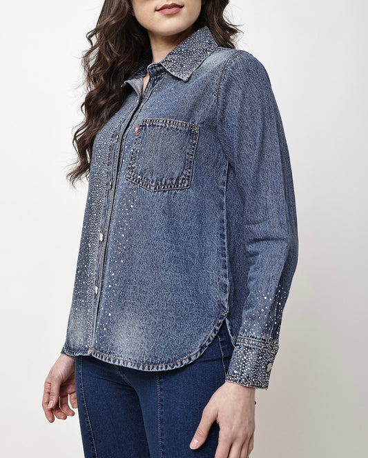 LuxeStyle Swarovski Shine Shirt