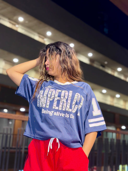 Luxe Hyper Mesh Jersey Tee