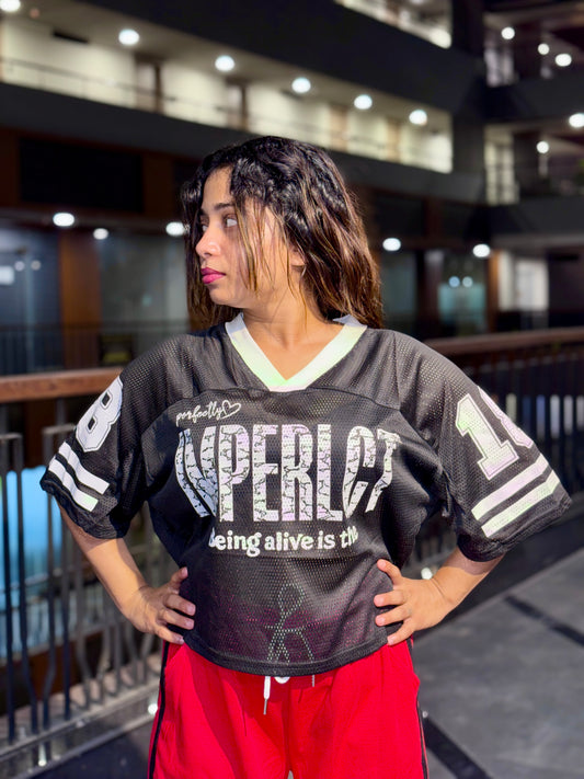 Luxe Hyper Mesh Jersey Tee