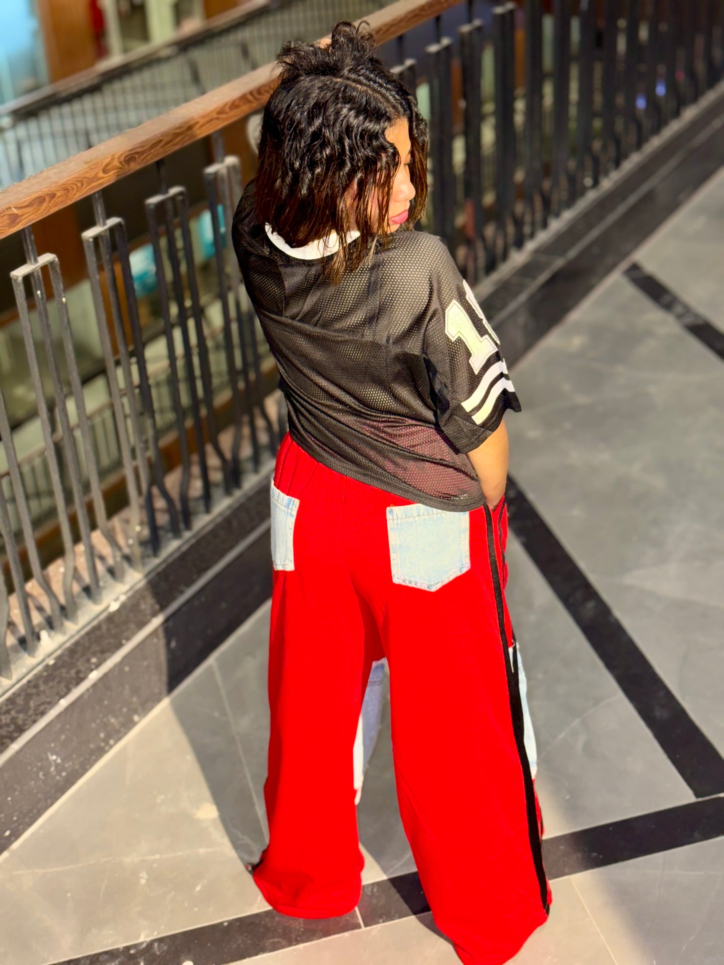 Luxe Hyper Mesh Jersey Tee
