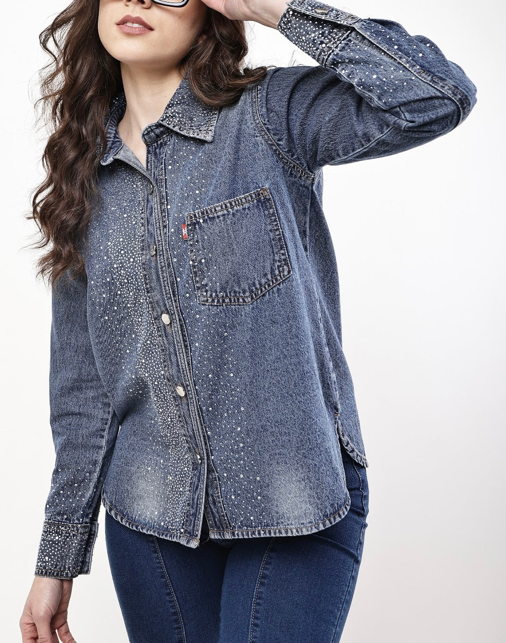 LuxeStyle Swarovski Shine Shirt