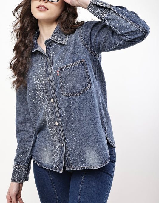 LuxeStyle Swarovski Shine Shirt