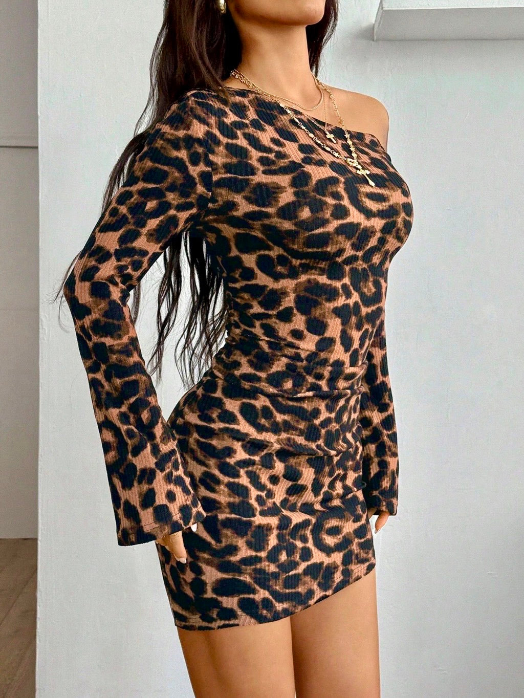 Luxe Asymmetric Contour Dress