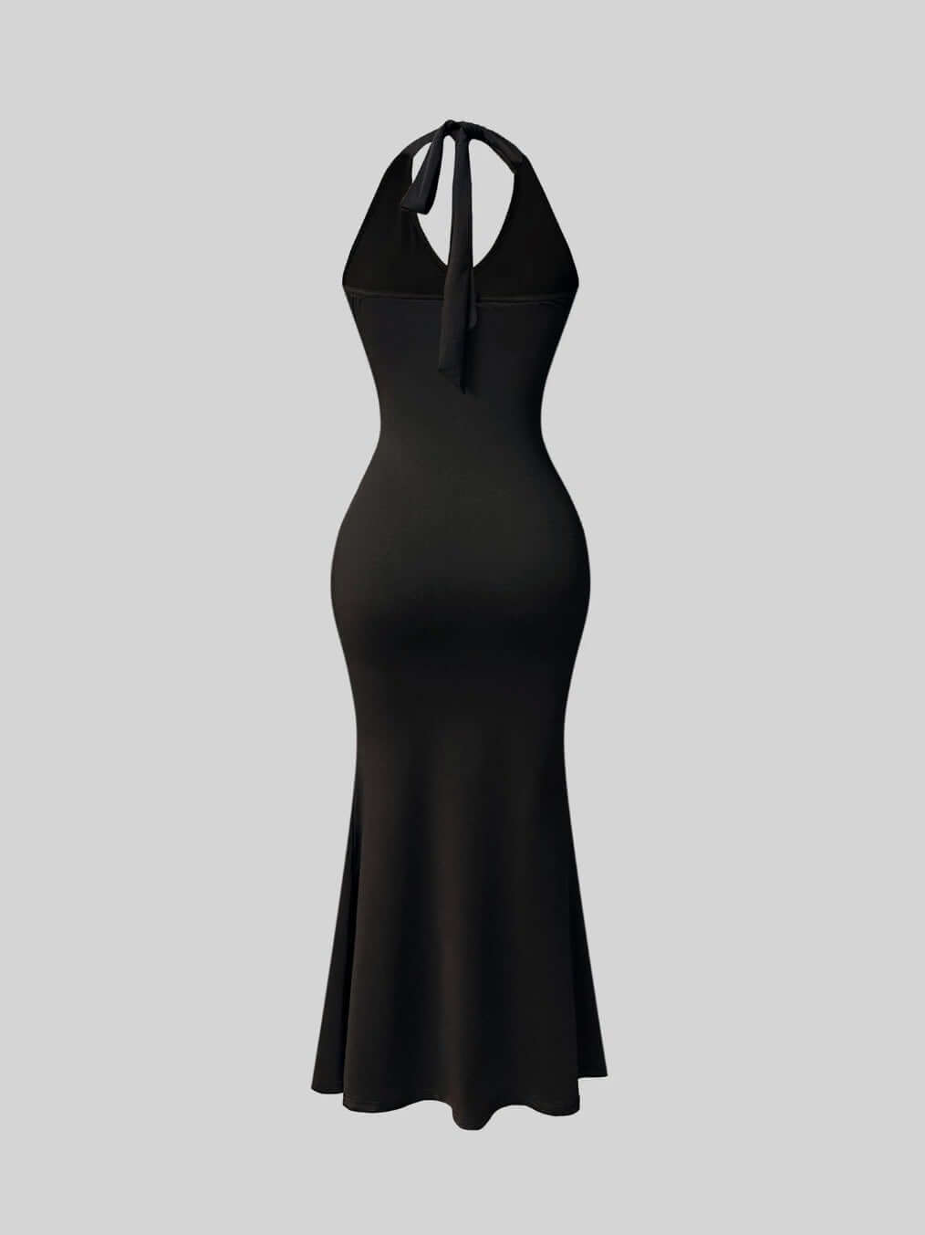 Noir Embroidered Luxe Bodycon Dress