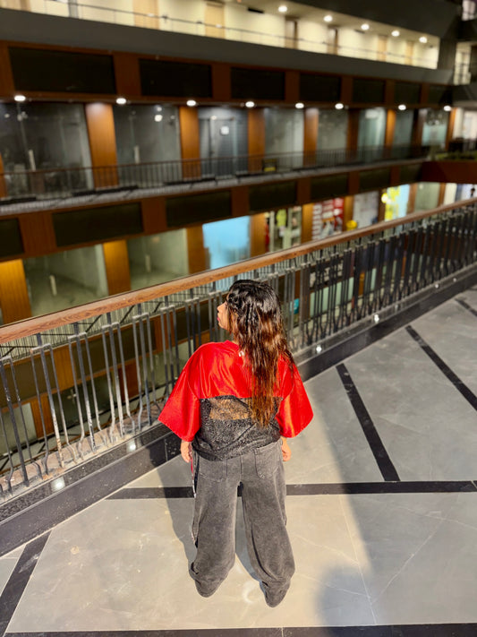 21 Lace Panel Jersey Tee | LuxeStyle India
