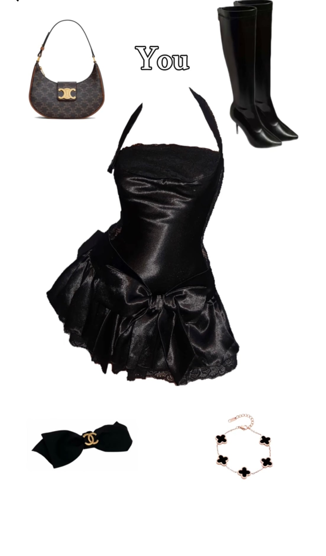 Baby Pink Bow Mini Dress